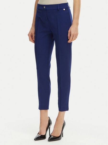 Maryley Spodnie materiałowe 26EB52Z/43FR Granatowy Regular Fit. Niebieskie spodnie materiałowe Maryley, m, bez wzorów, z materiału. Za 140.99 zł.