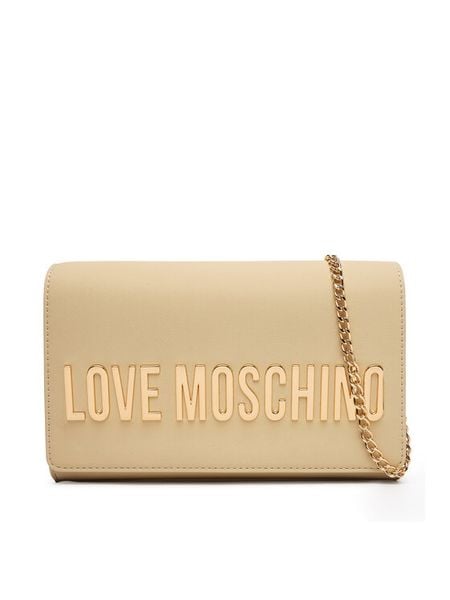 LOVE MOSCHINO Torebka JC4103PP1OKD0129 Beżowy. Brązowe torebki klasyczne Love Moschino, bez wzorów, ze skóry, bez dodatków. Za 699.99 zł.