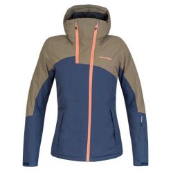 Kurtka damska narciarska Hannah Maky COL olive/mood indigo 10000 mm. Niebieskie kurtki narciarskie Hannah, bez wzorów, bez kaptura, narciarskie. W wyprzedaży za 499.00 zł.