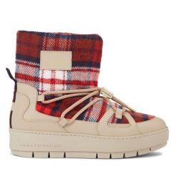 Śniegowce Tommy Hilfiger. Brązowe trapery i śniegowce TOMMY HILFIGER. Za 1,039.00 zł.