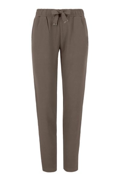 Spodnie dresowe N-MILLA. Brązowe spodnie dresowe Volcano, l, bez wzorów, z bawełny. Za 119.99 zł.