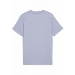 Młodzieżowa koszulka ESS z logo No. 1 PUMA Cool Weather Blue. Niebieskia bluzki Puma, m, bez wzorów, z bawełny, klasyczne, bez kołnierzyka, bez ramiączek. Za 79.00 zł.