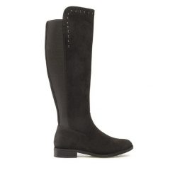 Kozaki Jenny Fairy. Czarne kozaki Jenny Fairy, bez obcasa, na płaskiej podeszwie, bez zapięcia. Za 149.99 zł.