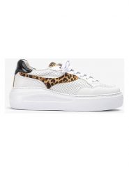 Unisa Skórzane sneakersy w kolorze biało-jasnobrązowym rozmiar: 41. Białe trampki Unisa, bez wzorów, bez zapięcia. Za 260.99 zł.