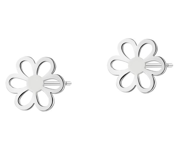 Kolczyki srebrne - kwiaty. Szare kolczyki Apart, srebrne. Za 119.00 zł.