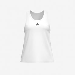 CLUB 25 TECH Tank Top Women. Białe topy Head, s, bez wzorów, z meshu, bez kołnierzyka, bez ramiączek. W wyprzedaży za 135.00 zł.