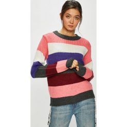 Only - Sweter Dina. Czerwone swetry Only, l, bez wzorów, z dzianiny, bez ramiączek. W wyprzedaży za 119.90 zł.