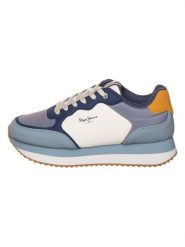 Pepe Jeans FOOTWEAR Sneakersy "High" w kolorze fioletowo-błękitnym rozmiar: 40. Niebieskie trampki Pepe Jeans FOOTWEAR, bez wzorów, z jeansu, bez zapięcia. Za 217.99 zł.