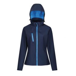 Softshell Z Kapturem Damski Venturer. Niebieskie kurtki sportowe Regatta, s, bez wzorów, z softshellu, z kapturem, trekkingowe. Za 196.99 zł.