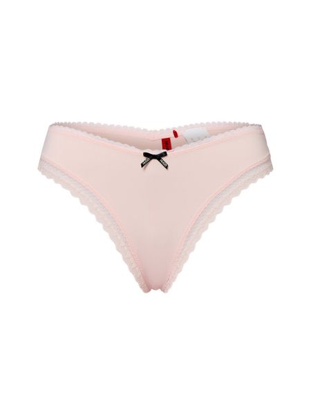 HUGO Stringi - Stringi Unique Kobiety różowy, XL. Czerwone stringi Hugo, bez wzorów, z materiału. Za 139.95 zł.