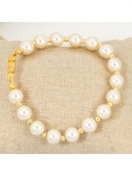 MENTHE À L'O Pozłacana bransoletka rozmiar: onesize. Żółte bransoletki MENTHE À L'O, z perłą, pozłacane. Za 78.28 zł.