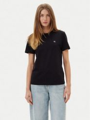 Calvin Klein Jeans T-Shirt LV047B224G Czarny Regular Fit. Czarne t-shirty Calvin Klein Jeans, xl, bez wzorów, z bawełny, bez kołnierzyka, bez ramiączek. Za 149.99 zł.