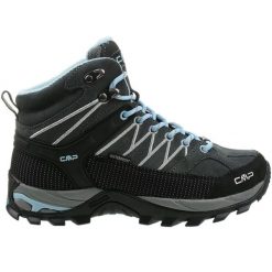 Buty trekkingowe damskie CMP Rigel Mid WP. Szare obuwie sportowe CMP, z materiału, za kostkę. Za 399.99 zł.