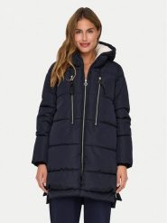 ONLY Płaszcz zimowy New Nora 15304792 Granatowy Regular Fit. Niebieskie płaszcze Only, na zimę, l, bez wzorów, z syntetyku, bez kaptura. Za 369.99 zł.