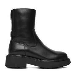 Botki Gino Rossi. Czarne botki Gino Rossi, bez wzorów, bez obcasa, na płaskiej podeszwie, bez zapięcia. Za 449.99 zł.
