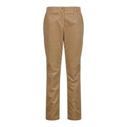 Spodnie aksamitne damskie CMP. Brązowe spodnie dresowe CMP, bez wzorów, z weluru. Za 304.65 zł.