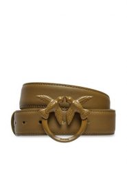 Pinko Pasek Damski Lover Berry H3 Belt AI 24-25 PLT01 100125 A1K2 Khaki. Brązowe paski Pinko, bez wzorów, ze skóry. Za 329.99 zł.