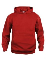 Clique Basic Hoody Junior bluza z kapturem czerwona – red. Czerwone bluzy CLIQUE, bez wzorów, z bawełny, z kapturem. Za 144.85 zł.