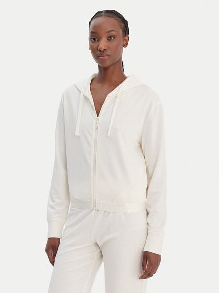 Guess Bluza O6GQ01 KCQP2 Écru Regular Fit. Białe bluzy Guess, l, z aplikacjami, z syntetyku, bez kaptura. Za 174.99 zł.
