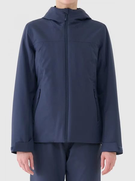 4F Kurtka narciarska w kolorze granatowym rozmiar: L. Niebieskie kurtki narciarskie 4f, l, bez wzorów, z puchu, bez kaptura, narciarskie. Za 179.64 zł.