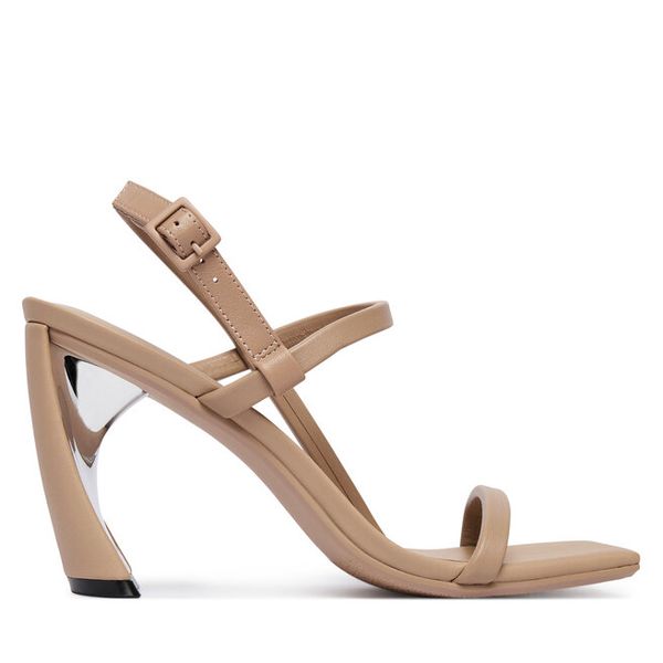Sandały United Nude. Brązowe sandały United Nude, bez wzorów, bez obcasa, na słupku, bez zapięcia. Za 846.99 zł.