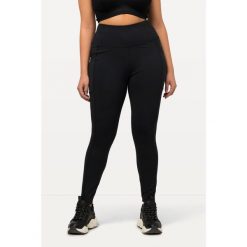 Damskie Legginsy sportowe szybkoschnące bardzo elastyczne. Czarne legginsy Ulla Popken, plus size, bez wzorów, z elastanu. Za 244.99 zł.