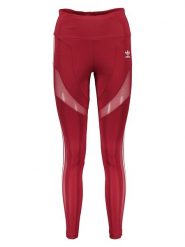 Adidas Legginsy sportowe "Adicolor Trefoil" w kolorze czerwonym rozmiar: 32. Czerwone legginsy Adidas, bez wzorów, z materiału, outdoorowe. Za 121.45 zł.