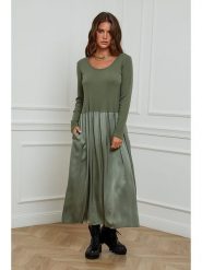 L'armoire de Suzette Sukienka w kolorze khaki rozmiar: 38/40. Brązowe sukienki L'armoire de Suzette, l, bez wzorów, z wiskozy, klasyczne, bez kołnierzyka, bez ramiączek, maxi. Za 86.99 zł.