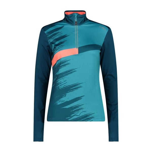 Bluza damska turystyczna CMP 32L4336. Białe bluzy CMP, l, bez wzorów, z dżerseju, bez kaptura. Za 134.99 zł.