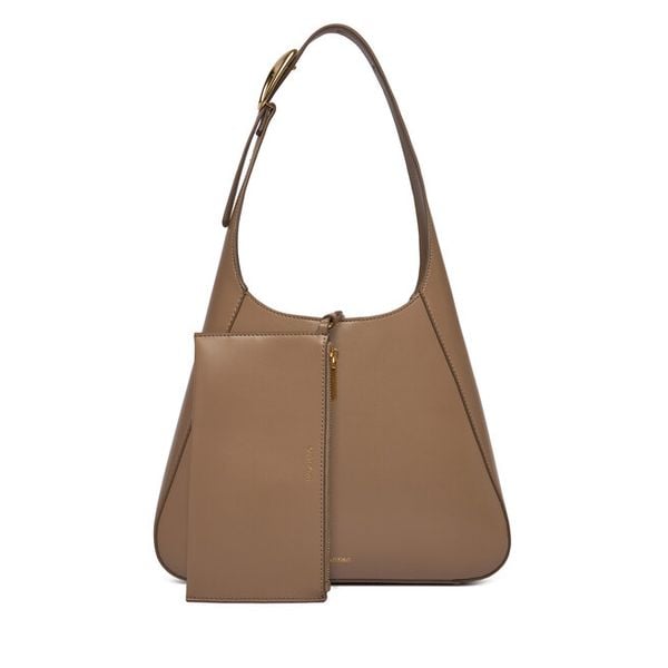 Torebka Calvin Klein. Brązowe torebki klasyczne Calvin Klein, bez wzorów, bez dodatków. Za 579.99 zł.