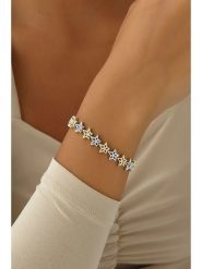 Nakkash Pozłacana bransoletka z elementami ozdobnymi rozmiar: onesize. Szare bransoletki Nakkash, z cyrkonią, pozłacane. Za 86.99 zł.