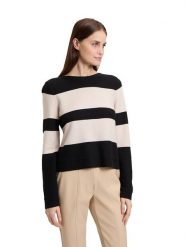 Betty Barclay Sweter w kolorze czarno-kremowym rozmiar: 38. Czarne swetry Betty Barclay, bez wzorów, bez ramiączek. Za 113.99 zł.