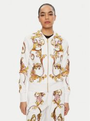 Versace Jeans Couture Bluza 78HAI3P6 Biały Regular Fit. Białe bluzy Versace Jeans Couture, xs, bez wzorów, z bawełny, bez kaptura. Za 859.99 zł.
