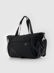 4F Torba treningowa (ok. 35 L) 4F x Anna Lewandowska - czarna Uniwersalny. Czarne torby na ramię 4f, bez wzorów, biznesowe, na ramię, bez dodatków. Za 249.99 zł.