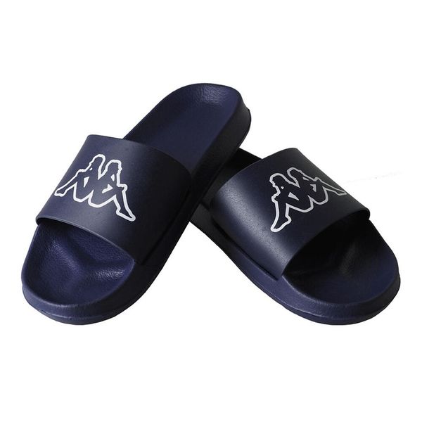 Japonki Unisex Dla Dorosłych Krus. Białe klapki Kappa, bez wzorów, z materiału, z otwartym noskiem, bez obcasa, na obcasie. Za 92.99 zł.