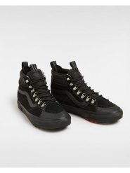 Vans Skórzane sneakersy w kolorze czarnym rozmiar: 37. Czarne trampki Vans, bez wzorów, z materiału, za kostkę, bez zapięcia. Za 198.10 zł.