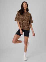 4F Legginsy krótkie z prążkowanej dzianiny damskie - czarne XS/S. Czarne legginsy 4f, s, bez wzorów, z dzianiny, z podwyższonym stanem, krótkie. Za 69.99 zł.