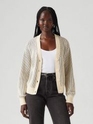 Levi's Kardigan w kolorze kremowo-niebiesko-czarnym rozmiar: XS. Brązowe kardigany Levi's®, s, bez wzorów. Za 144.58 zł.