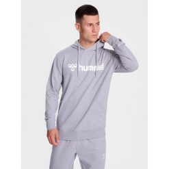Bluza z kapturem Hummel Go 2.0 Logo. Szare bluzy sportowe Hummel, bez wzorów, z materiału, z kapturem. W wyprzedaży za 195.20 zł.
