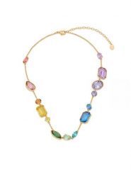 Swarovski Naszyjnik Gema 5741584 Złoty. Żółte naszyjniki SWAROVSKI, metalowe. Za 969.99 zł.