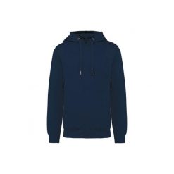Ekologiczna bluza z kapturem Kariban French Terry. Niebieskie bluzy KARIBAN, xl, bez wzorów, z bawełny, z kapturem. Za 247.00 zł.