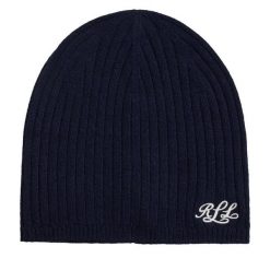 Czapka LAUREN RALPH LAUREN. Niebieskie czapki Lauren Ralph Lauren, bez wzorów. Za 549.99 zł.