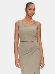 Guess Top W5GP22 KAQL2 Zielony Regular Fit. Zielone topy Guess, m, z aplikacjami, bez kołnierzyka, bez ramiączek. Za 142.00 zł.