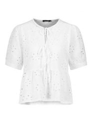 Sublevel Bluzka w kolorze białym rozmiar: M/L. Białe bluzki Sublevel, l, bez wzorów, z bawełny, bez kołnierzyka, bez ramiączek. Za 110.29 zł.