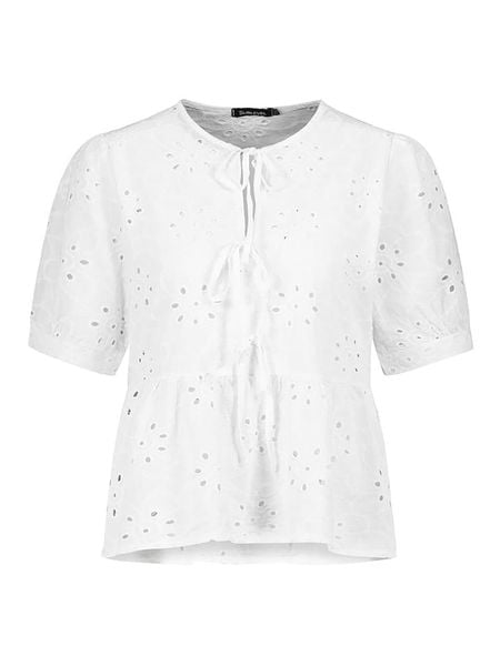 Sublevel Bluzka w kolorze białym rozmiar: M/L. Białe bluzki Sublevel, l, bez wzorów, z bawełny, bez kołnierzyka, bez ramiączek. Za 123.82 zł.