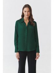 TATUUM Koszula "Nikali" w kolorze zielonym rozmiar: 44. Zielone koszule Tatuum, bez wzorów, z wiskozy, bez kołnierzyka, bez ramiączek. Za 120.95 zł.