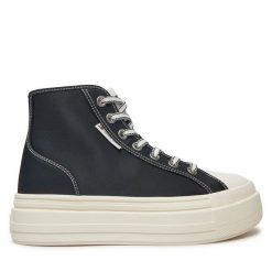 Trampki Tommy Jeans. Czarne trampki Tommy Jeans, bez wzorów, z jeansu, bez zapięcia. Za 219.99 zł.