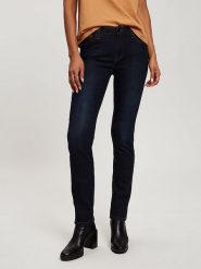 Cross Jeans Dżinsy - Slim fit - w kolorze granatowym rozmiar: W32/L32. Niebieskie jeansy Cross Jeans, l, z aplikacjami, z podwyższonym stanem. Za 110.04 zł.