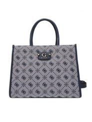 Guess Torebka Neda HWJP96 54220 Niebieski. Niebieskie torebki klasyczne Guess, z aplikacjami, z materiału, bez dodatków. Za 719.99 zł.