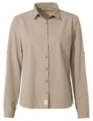 Koszula damska Rosemoor LS Shirt IV. Brązowe koszule Vaude, bez wzorów, z materiału, sportowe, bez kołnierzyka, bez ramiączek. Za 371.25 zł.